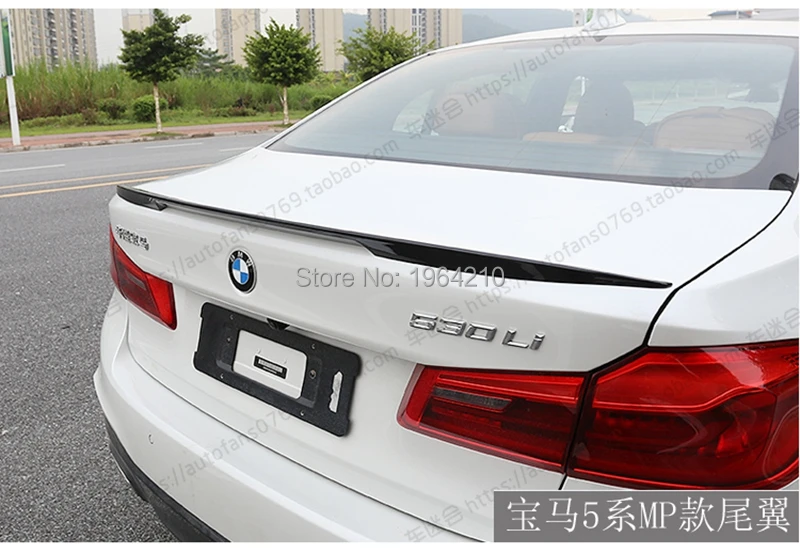 Car Styling ABS Plastic Unpainted Color Rear Spoiler Trunk Wing For BMW G30 G38 M5 520i 528i 535i 530i 525i 2017 2018 hood bug deflector