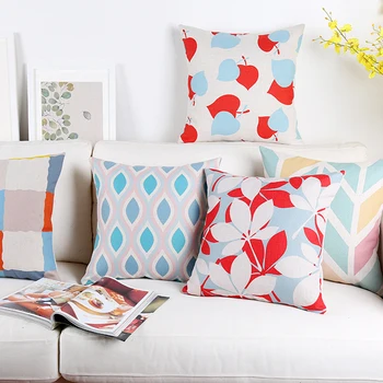 

Nordic rural Home Decorative Pillow Case Simple modern Geometry pattern Linen Pillows Cover Wedding Office Sofa Cushion Cover