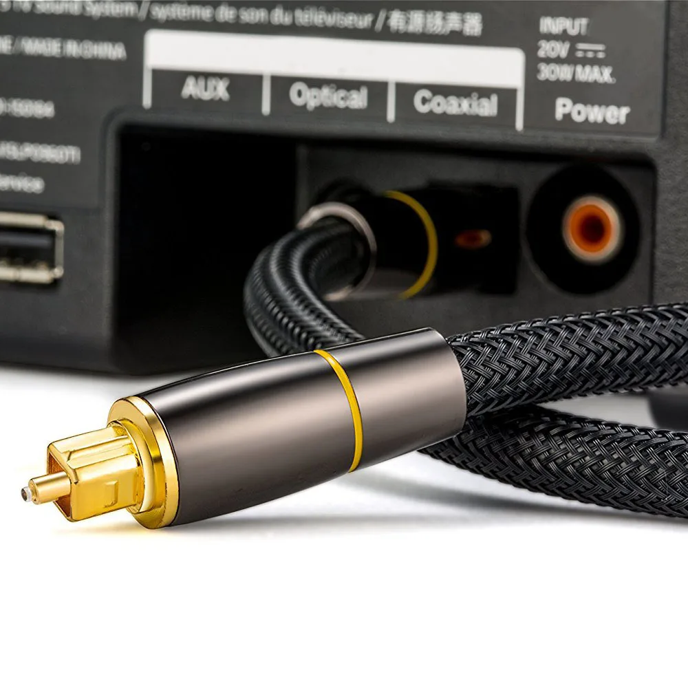 1 м 2 3 Цифровой оптический аудио кабель SPDIF коаксиальный 5 каналов для усилителей
