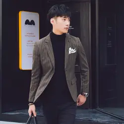 2017 социальной молодежи небольшой костюм мужской самовыращивания тенденция отдыха небольшой Blaze корейской версии прилива красивый