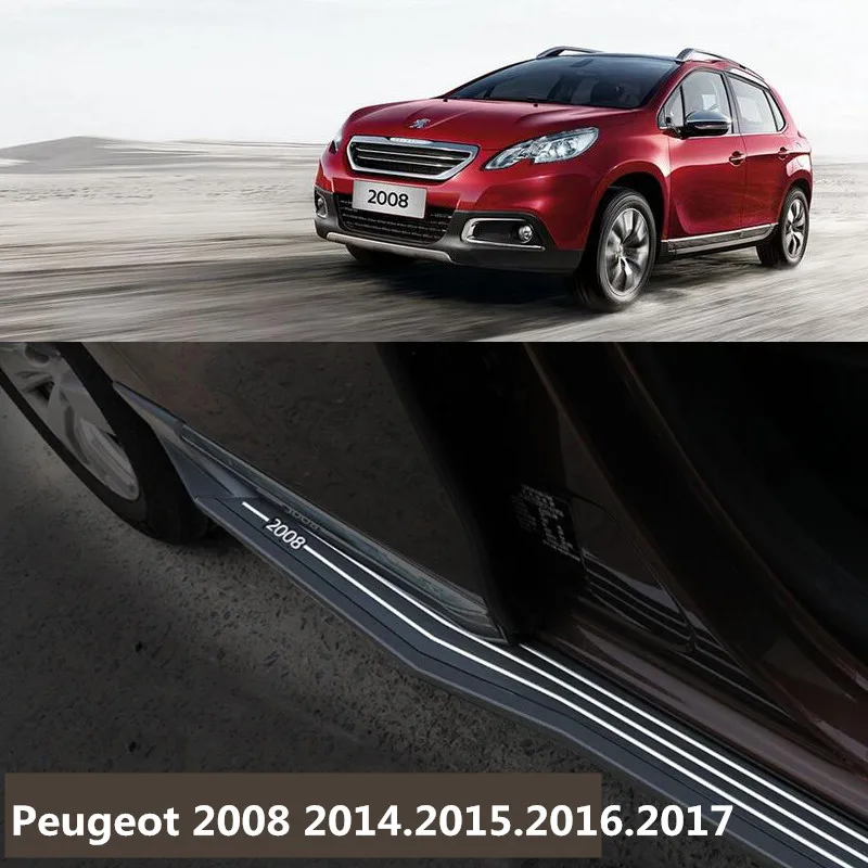 

For Peugeot 2008 2014.2015.2016.2017 Car Running Boards Side Step Bar Pedals High Quality Brand New Original Design Nerf Bars