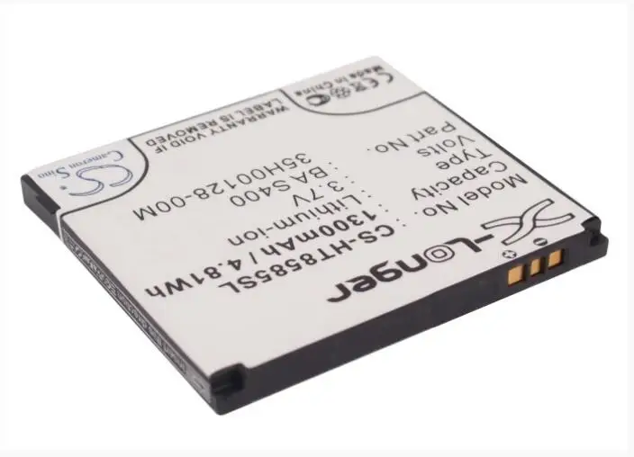 Аккумулятор Cameron Sino 1300 мАч для DOPOD HD2 T8588 35H00128 00M BA S400 BB81100 HTC Leo 100 T8585 T9193
