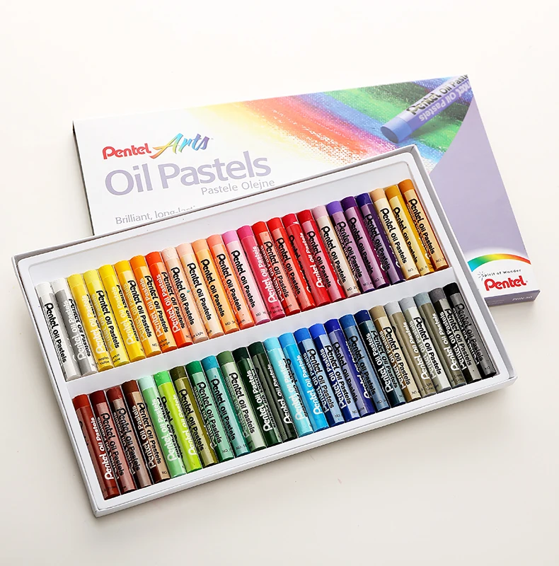 Pentel PHN25/36/50 Цвета круглые мелки для детей комплект мягкой Профессиональный масляная пастель ручки для рисования детские товары для рукоделия