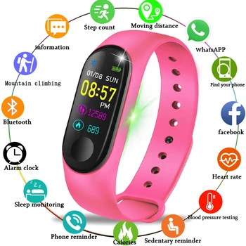 

LIGE Smart Watch Men Heart Rate Blood Pressure Monitor Fitness Tracker Sports Wristband Waterproof Smart Bracelet Pedometer+Box