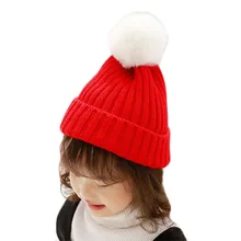 Детские Шапки детей осень-зима теплые хлопковые вязаные шапки для новорожденных шапка для мальчиков и девочек Шапки, детская Вязанная одежда «Crochet капота аксессуары
