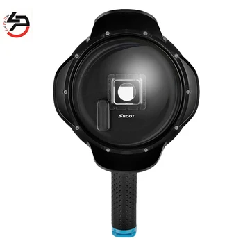 

6 inch Dome Port with extra LCD screen holder with Lens hood For GoPro Hero 4 black edition with LCD screen,and GoPro 3+