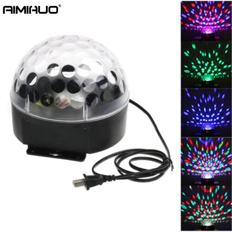 

AIMIHUO LED Crystal RGB Light Stage Sound Effect Auto Strobe Disco Light Magic Ball star laser party shower dj club Disco lamp