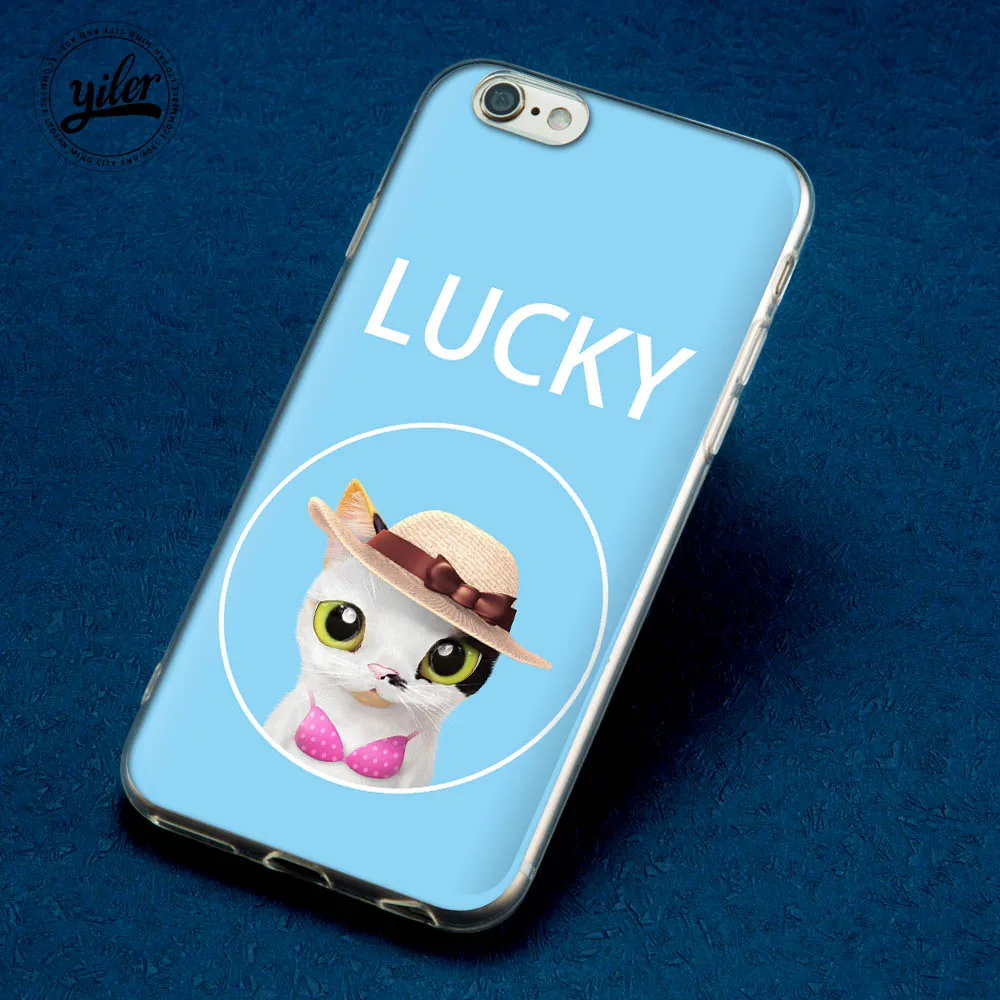 Модный чехол Lucky Dog Pink Cat Coque чехол для iPhone 7 для iPhone XS Max чехол для iPhone 6 S Чехол 7 plus 5 5S SE 8 6 7 X чехлы - Цвет: 04