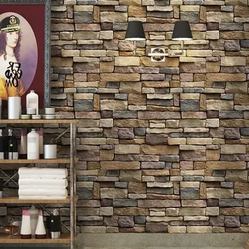 

Ceramic Tile Stickers 3D Wall Sticker PVC 45*100cm Brick Stripe Bathroom Background Home Decor Mural Art Creative Non-Slip