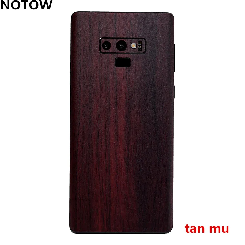 NOTOW роскошный деревянный чехол для телефона, Защитная пленка для задней панели, наклейка для samsung Note9/Note 8/s8/s8+/s9/s9plus - Цвет: tan mu