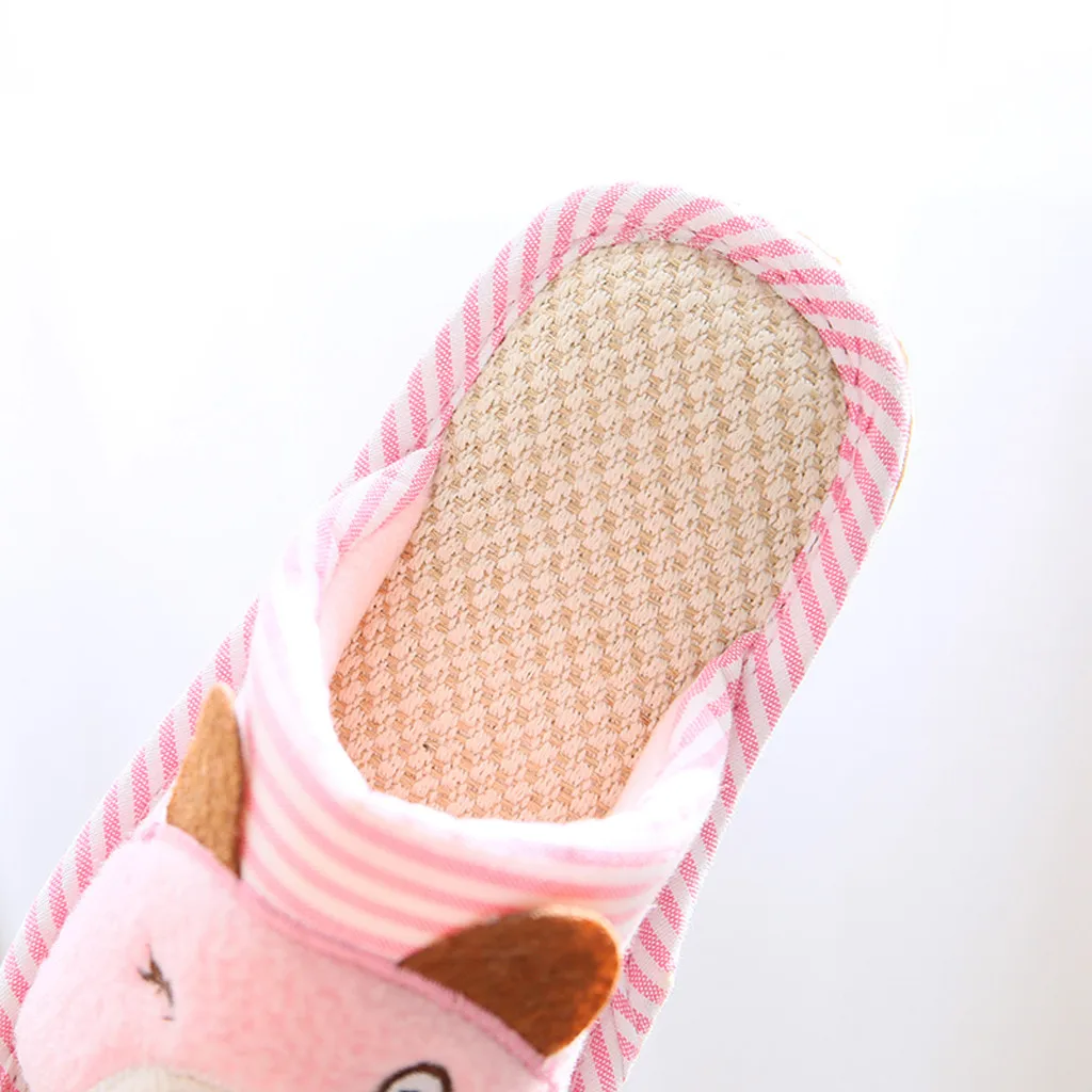 SAGACE/детские тапочки для мальчиков и девочек с рисунком; нескользящие домашние теплые тапочки; детские тапочки; домашняя обувь для детей