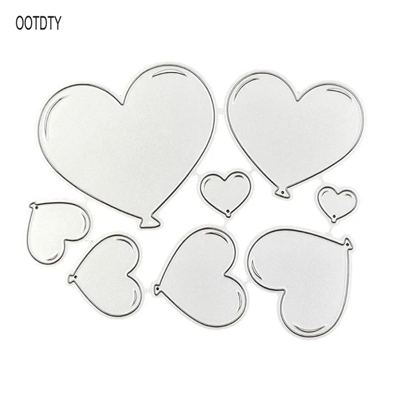 

Carbon Steel Cartoon Hearts Cutting Die Embossing Stencil Template Mold DIY Paper Art Handcraft Scrapbook Bookmark Card Decor