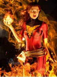 Темный Феникс X-men Жан серый девушка косплей костюм 3D печати спандекс боди Zentai костюм Хэллоуин костюм для женщин взрослых детей