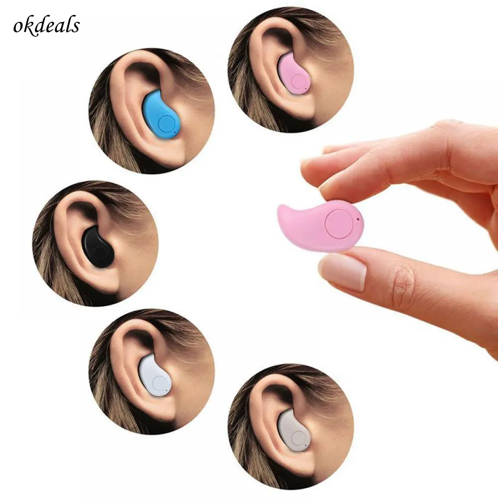 

Mini Wireless Bluetooth 4.0 Stereo In-Ear Headset Earphone For Samsung iphone