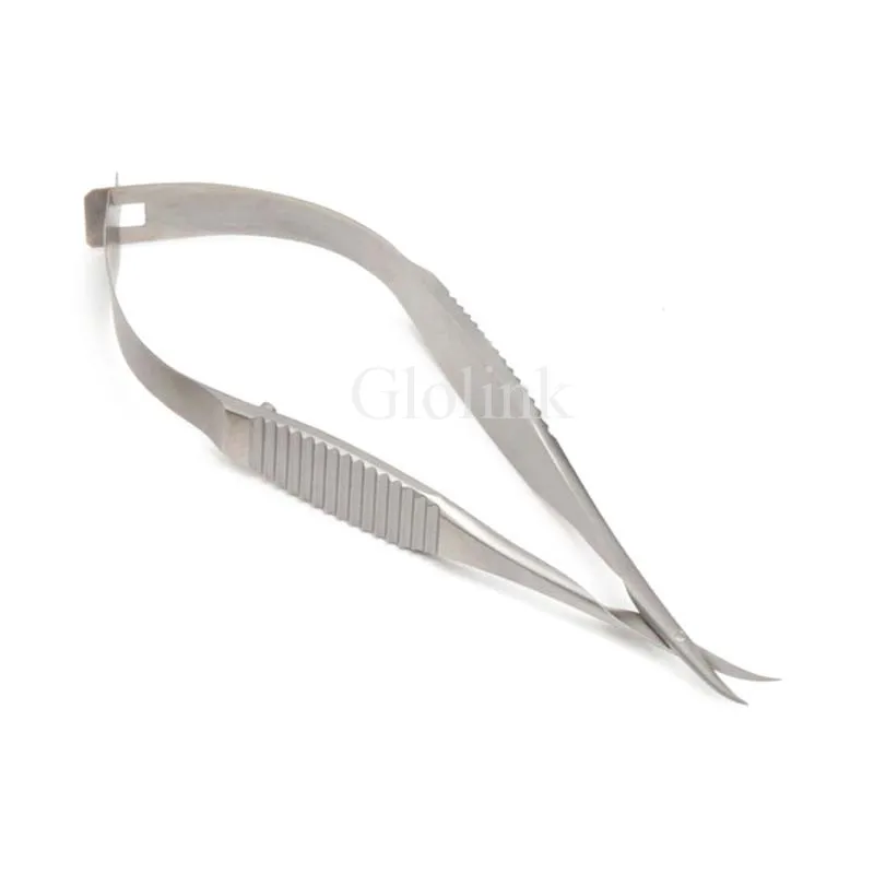 Микроскопические инструменты 12,5 см Микро ножницы внутренняя огранка качество титанового сплава ножницы ручной мембранный Envelo - Цвет: 8.5cm Bend Head
