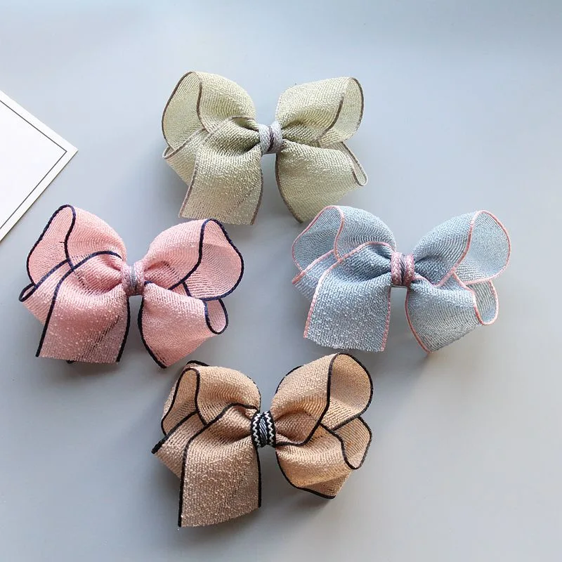 Wholesale Boutique 20pcs Fashion Cute Bow Hairpins Kawaii Solid Bowknot Hair Clips Princess