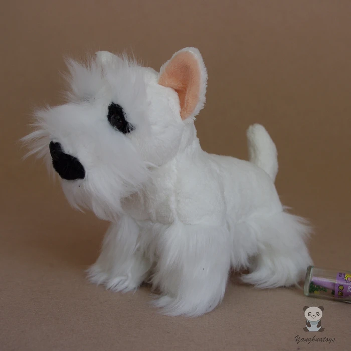 white schnauzer stuffed animal