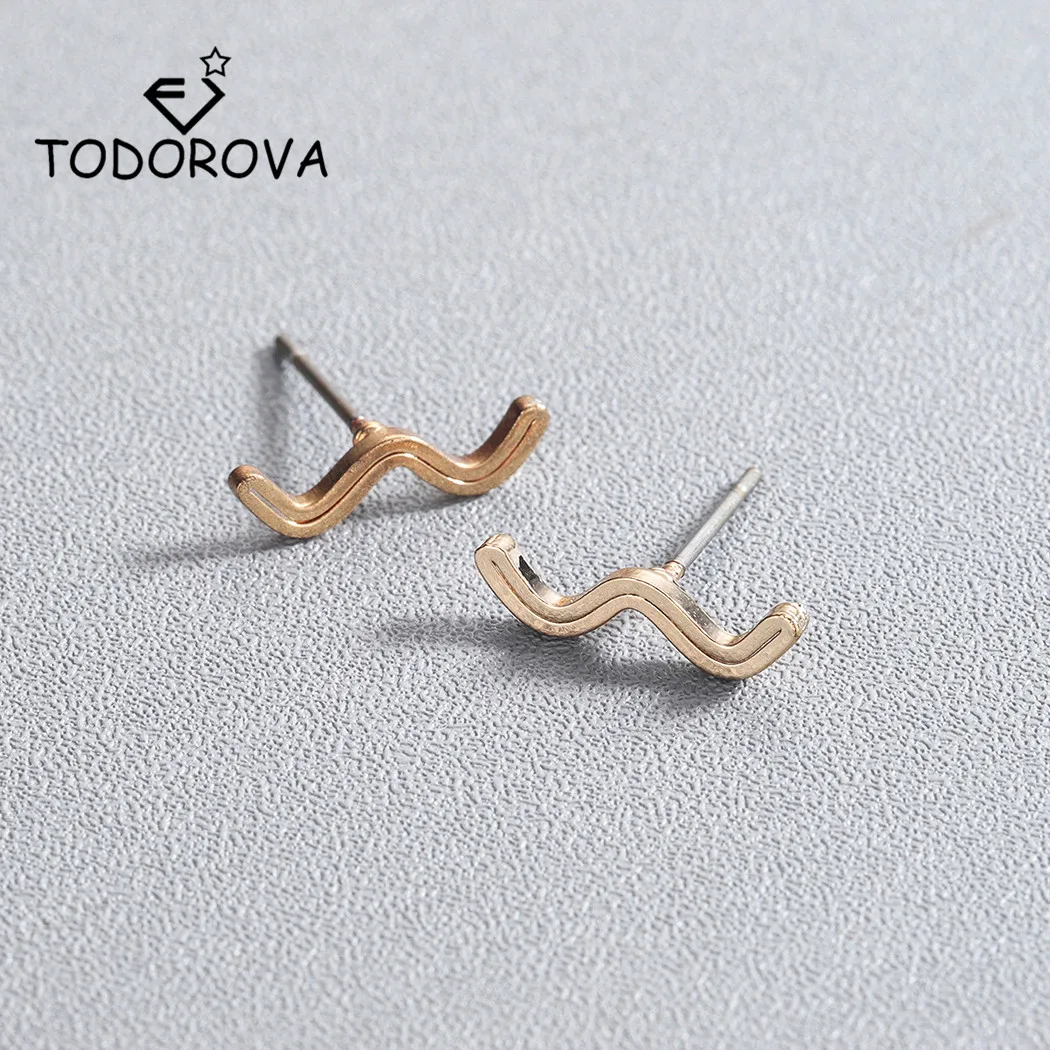 Компания Todorova простые серьги с зигзагом минималистичные геометрические