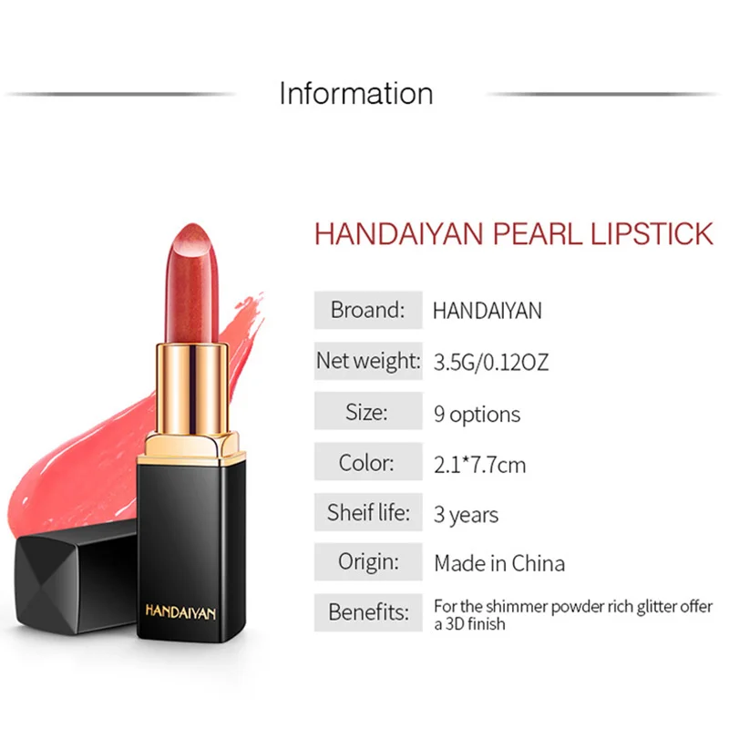 HANDAIYAN Lips Makeup Plumper Glitter Lip Gloss Waterproof Matte Liquid Lipstick Nude Gloss Shimmer Lip Tint Cosmetics TSLM1 HANDAIYAN Lips Makeup Plumper Glitter Lip Gloss Waterproof Matte Liquid Lipstick Nude Gloss Shimmer Lip Tint Cosmetics TSLM1