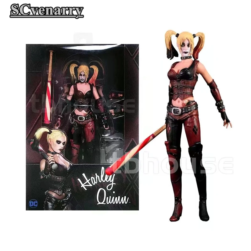 NECA Бэтмен Харли Куинн ПВХ фигурка Коллекционная модель игрушки 18 см|model toy|neca