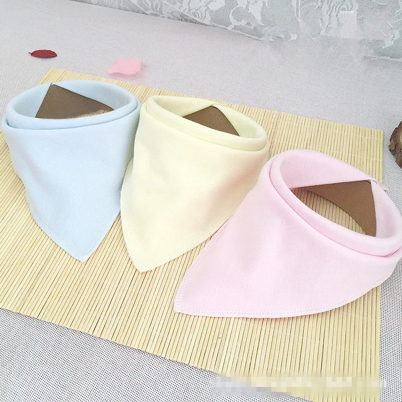 

New 1PC 3 Colors Baby Bibs For Bandana Burp Cloth Print Triangle Cotton Baby Scarf Meal Collar Baby Accessories