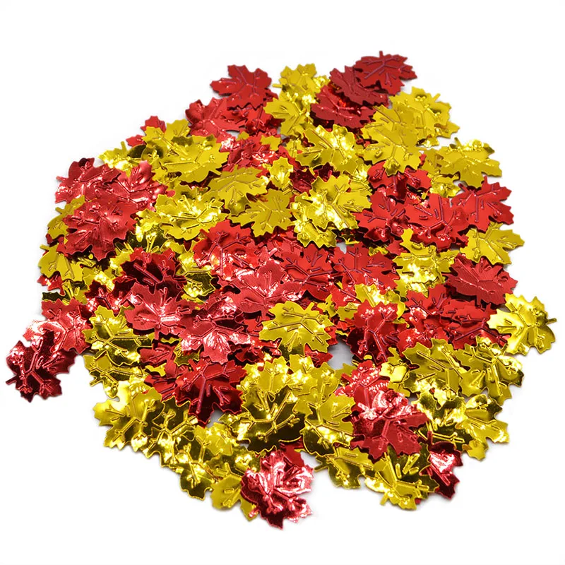 15g Maple Leaf Shape Acrylic Confetti Glitter Metallic Foil Sequin