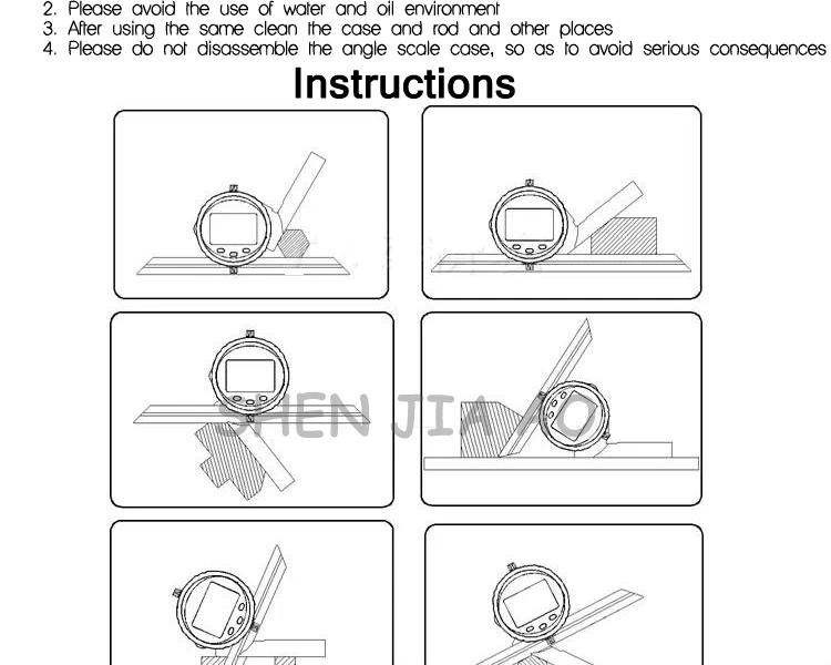 1 шт. цифровой дисплей Универсальный угловой измерительный прибор 3V многофункциональный Нержавеющая сталь электронные высокой точности угловой измерительный инструмент
