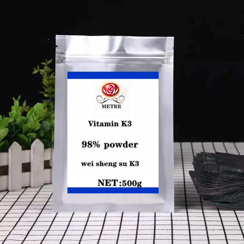 High-quality Pure Vitamin K3 Powder 98% Vitamin K3 Powder for Liver Detoxification, Diuresis Has Obvious Effect, Free Delivery - Цвет: 500g