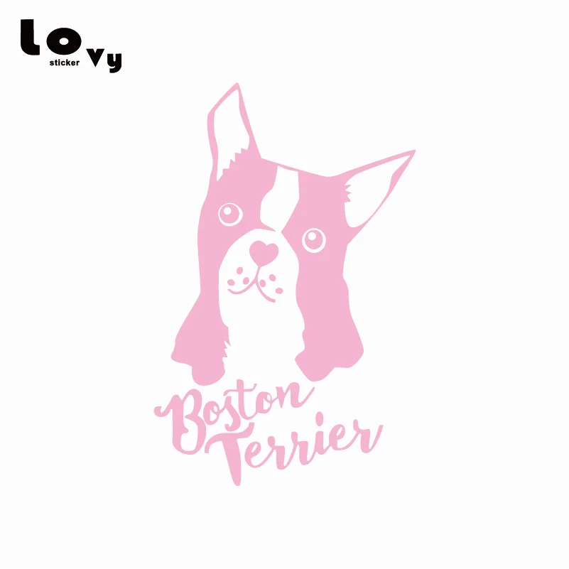 Настенный стикер Boston Terrier Silhouette Виниловая наклейка на стену для детской комнаты