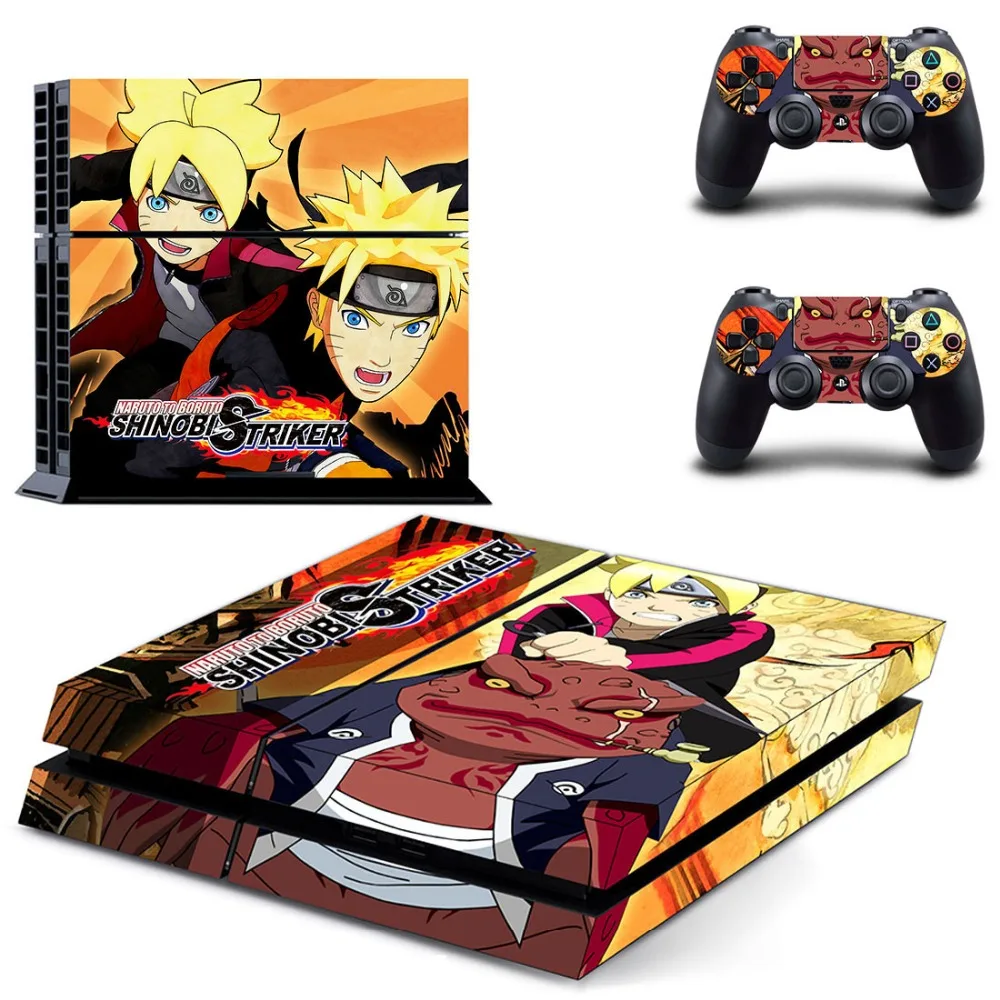 

PS4 Skin Sticker Decal for PlayStation 4 Console and 2 controller skins PS4 Stickers Vinyl - Naruto to Boruto Shinobi Striker