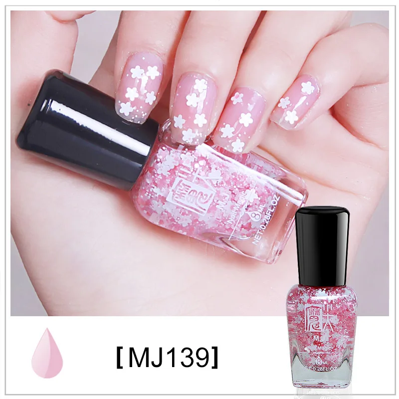 Модный Профессиональный лак для ногтей Vernis A Ongle Flower Heart Shining Esmaltes, Блестящий 3d Гель-лак для ногтей Nagellak - Цвет: 139