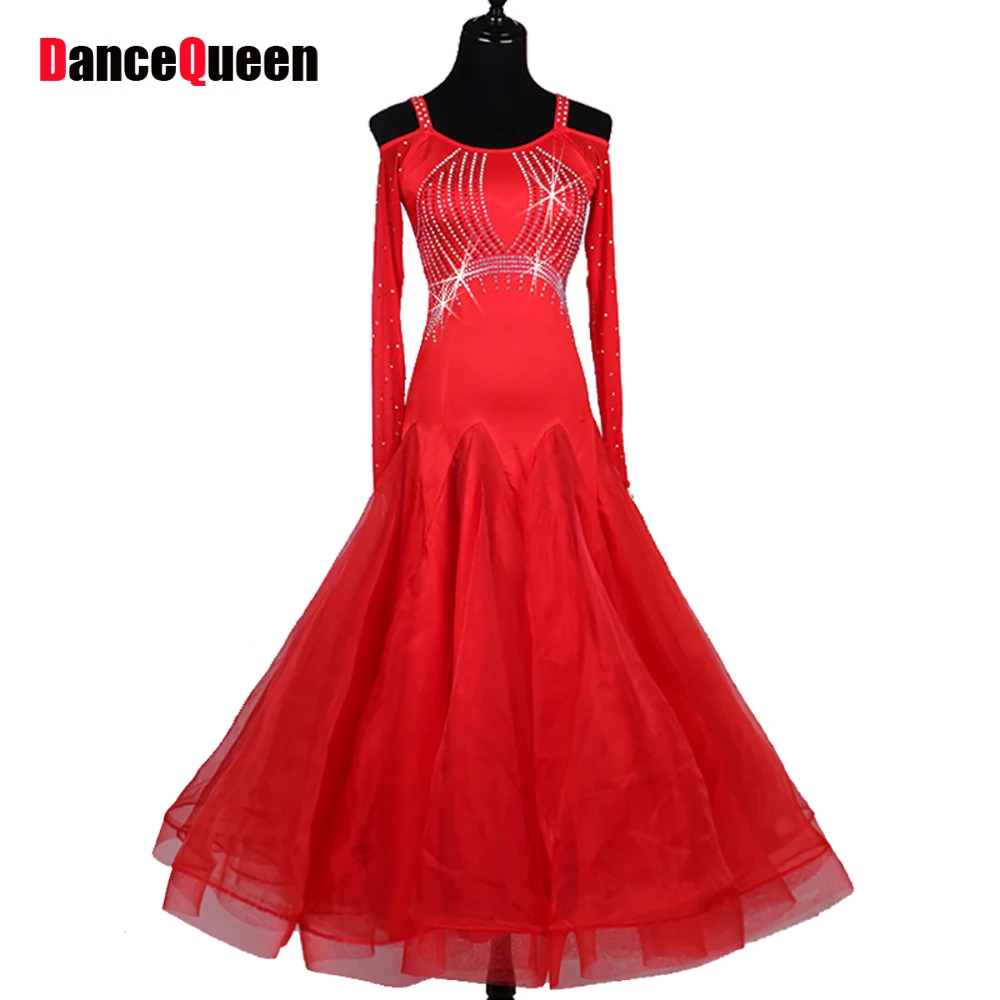 Buy Fantasia Latin Dance Dress For Ladies Red Color