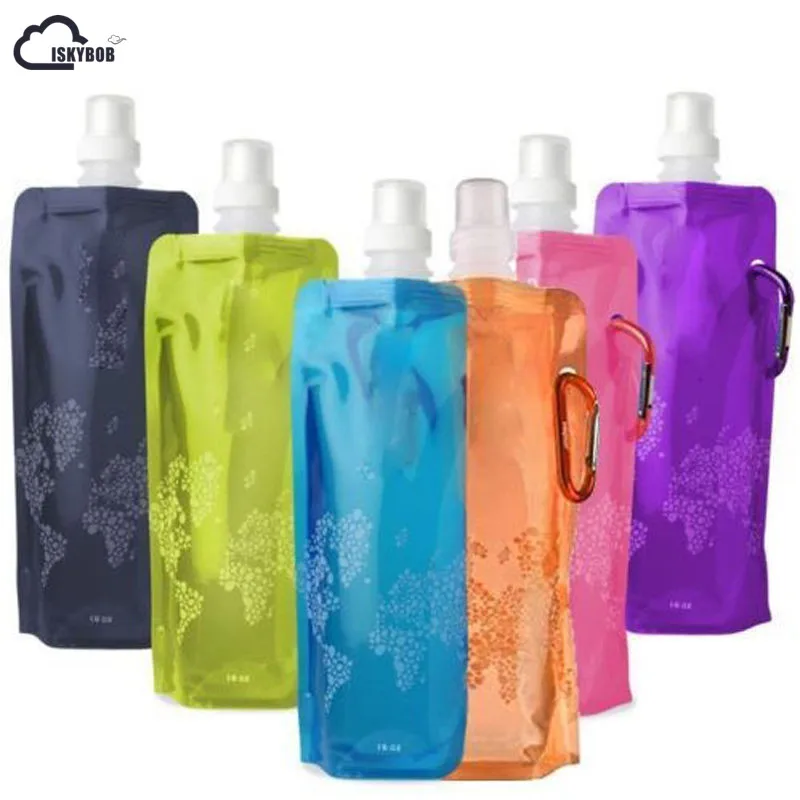 

ISKYBOB Travel Folding Journey Collapsible Plastic Bottle Bag Cups