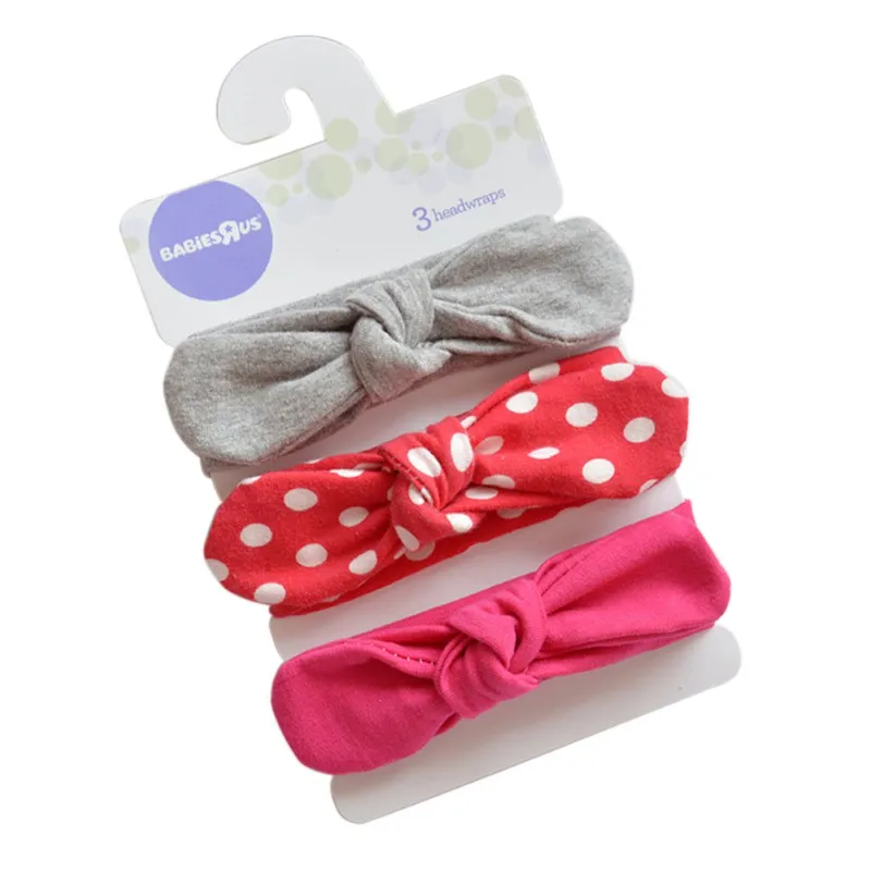 

Korean Style Children Baby Girl Cute Hair Band Cotton Stretch Rabbit Ears Bow Decoration Headband
