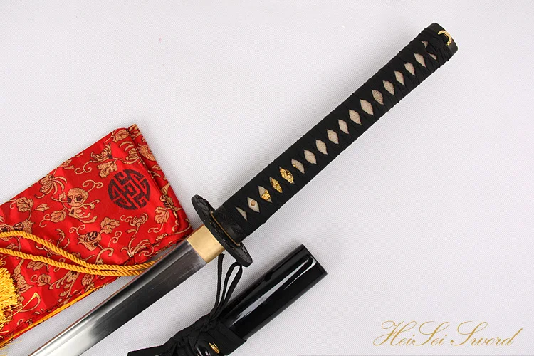 Handgemachte Echte Japanische Samurai Schwert 1045 Carbon Stahl Katana Blatt Saya Sharp Rand Bereit Fur Schlacht Bambus Geschnitten Swords Aliexpress