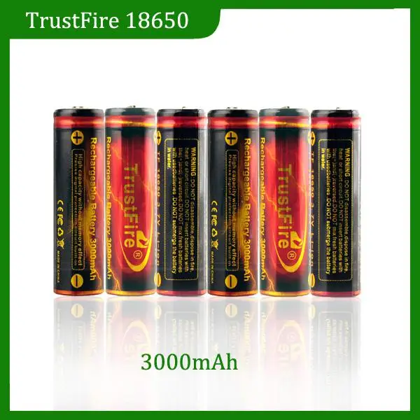 4 шт./лот Trustfire 18650 Аккумулятор 3 7 в 3000 мАч с камерой фонарик перезаряжаемые