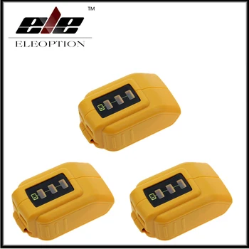 

3x Eleoption USB Charging Converter DCB090 Adapter Charger for DCB205 204 Battery