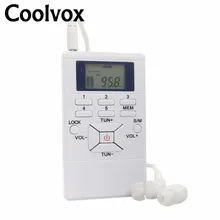 Coolvox CRD 302 Portable Multiband Stereo Digital Tuner FM Shortwave Radio REC External Antenna Build in
