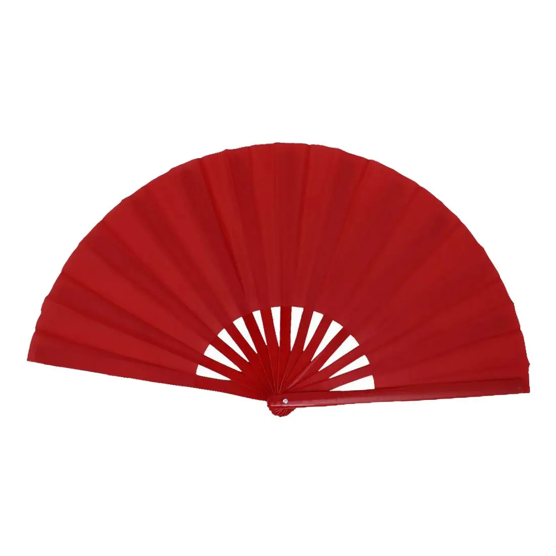 

Super sell-Bamboo structure of Kung Fu Tai Chi Wushu martial arts hand Fan Red