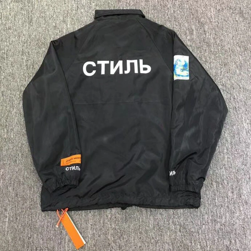 

Streetwear Heron Preston Jackets Men Women 1:1 Rainproof CTNNB Embroidery Heron Preston Coach Jackets Crane HP Windbreaker Coat