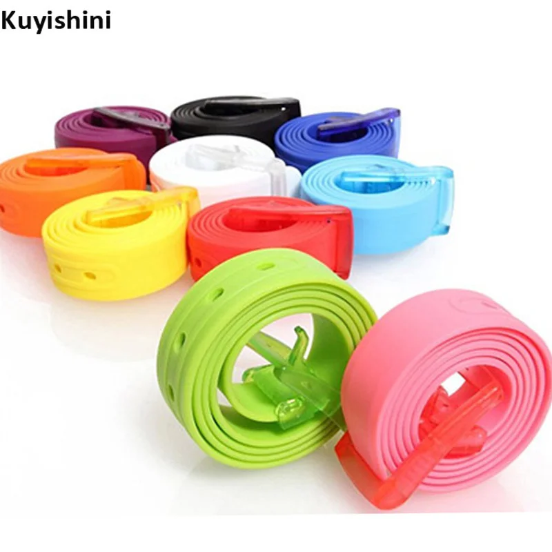 High Quality Unisex New Designer Silicone Belts Men Environmental Belts
