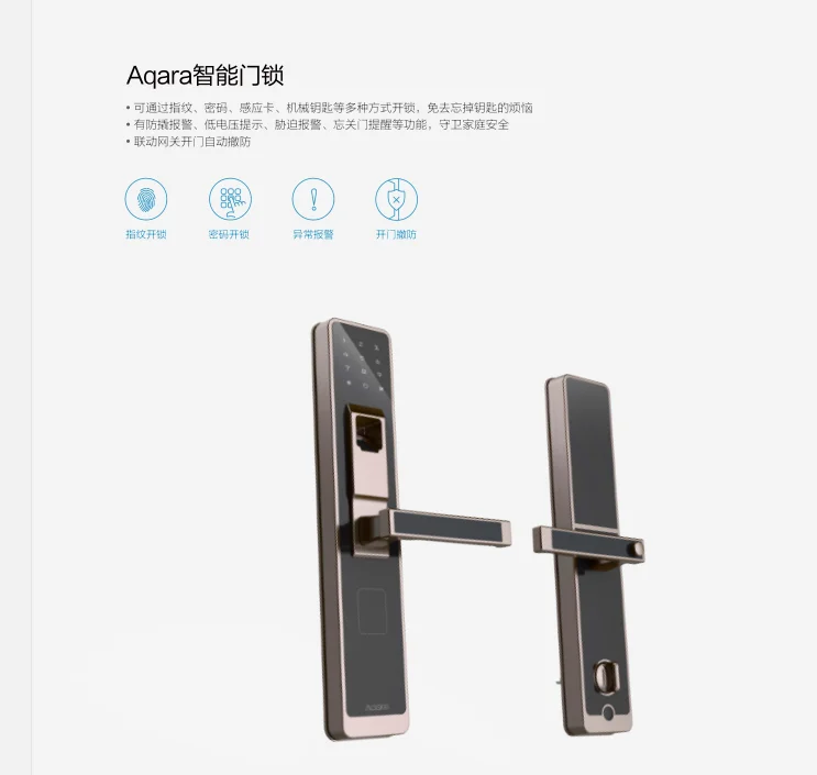 Xiaomi Aqara Smart Door Touch Lock Work To Mi Home App In Smart
