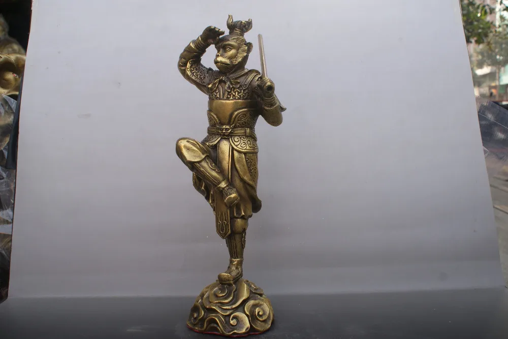 

Chinese old bronzes Statue Sun WuKong copper Statue