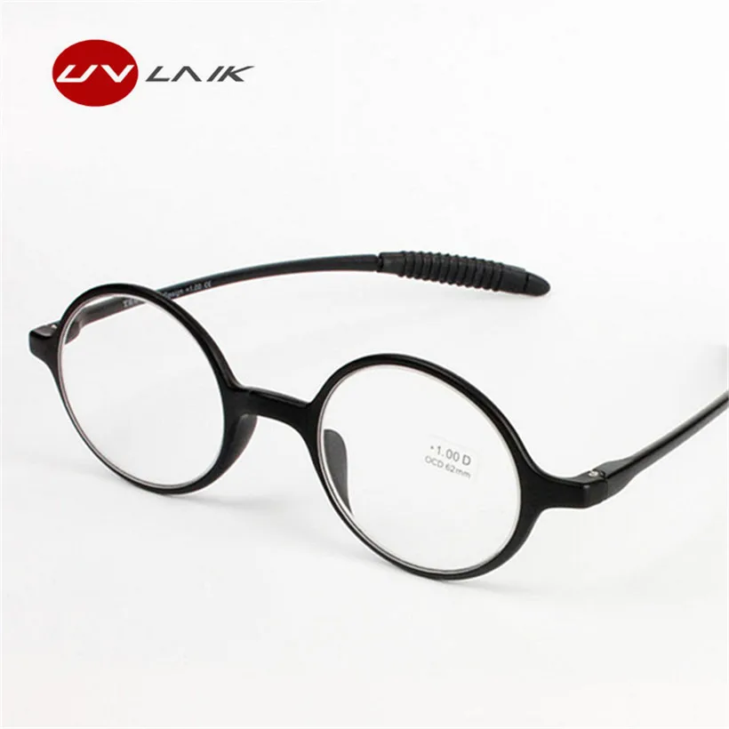 

UVLAIK Round Reading Glasses Men Women Eyeglasses For Reading Presbyopic Aspherical Eyeglasses with Degree 1.5 2.0 2.5 3.0 3.5