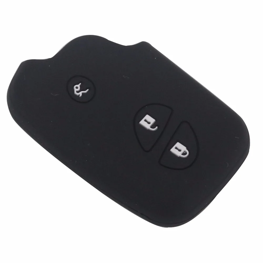 

jingyuqin 3 Button Silicone Remote Key Cover Case For Lexus CT200h ES 300h IS250 GX400 RX270 RX450h RX350 LX570 Wallet Holder
