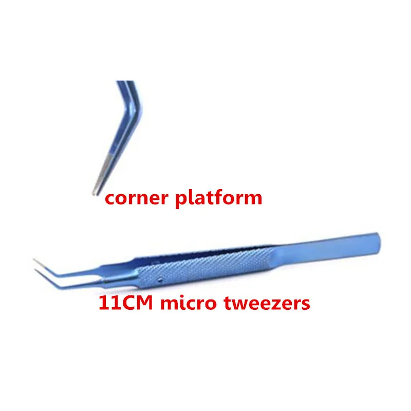 Titanium-Ophthalmology-Instruments-11cm-Tweezers-Corner-Platform-Tweezers-Forceps-Experimental-Tool