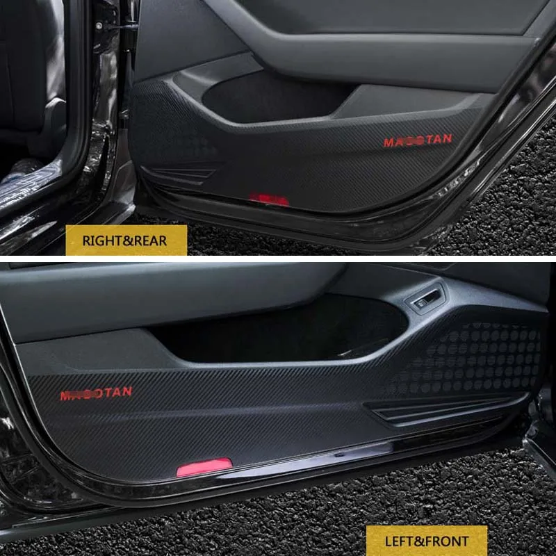 For Lexus ES 2013-2014 Car Door Anti-Kick Pad 3D Carbon Fiber Protection Mat