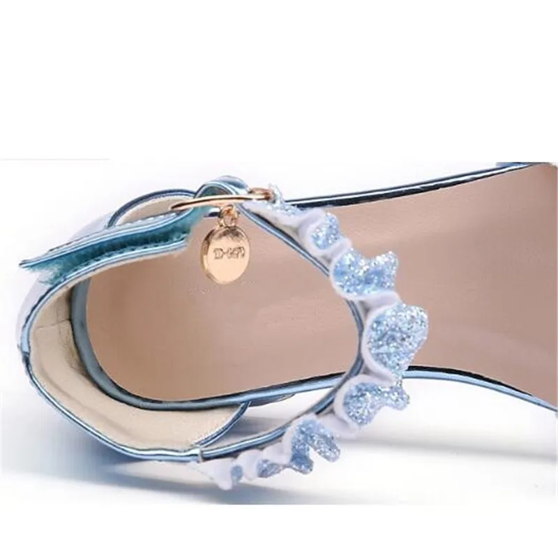 Новые летние босоножки, детская обувь в стиле «Гладиатор» на высоких каблуках сандалии для девочек туфли принцессы детские открытый носок, Студенческая обувь для младенцев 041