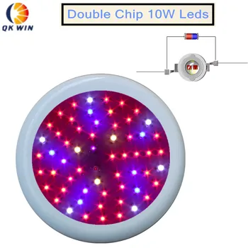 

Qkwin UFO 600W LED Grow Light ufo 60x10w Full Spectrum LED Grow Lights For Indoor Plants Flowering And Growing