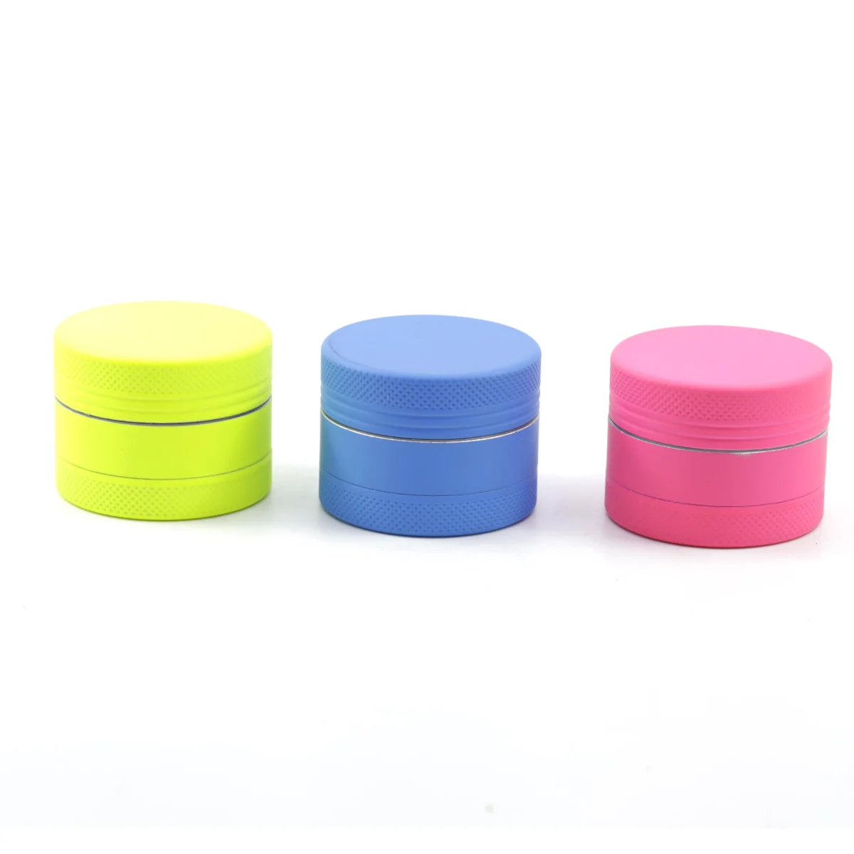 

Colour matching of three-layer aluminium alloy colour-plated silica gel smoke grinder